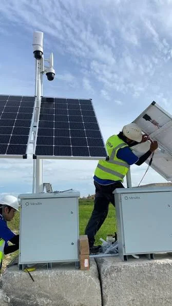 Solar CCTV for Outdoor Sites